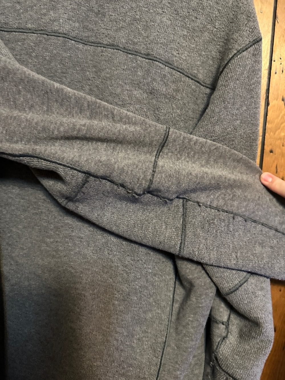 Kuhl Gray Men's Performance Zip Jacket with Black Collar Trim - Picture 4 of 5